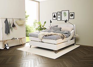 Jensen Supreme Aqtive II 210 x 210 cm, KT Ceres Plus, Topper Premium, 400